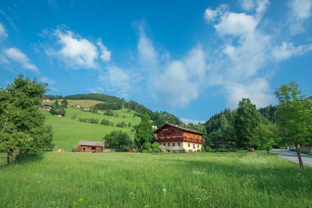 Ferienwohnung Bauernhof Auhof Wagrain Exterior foto